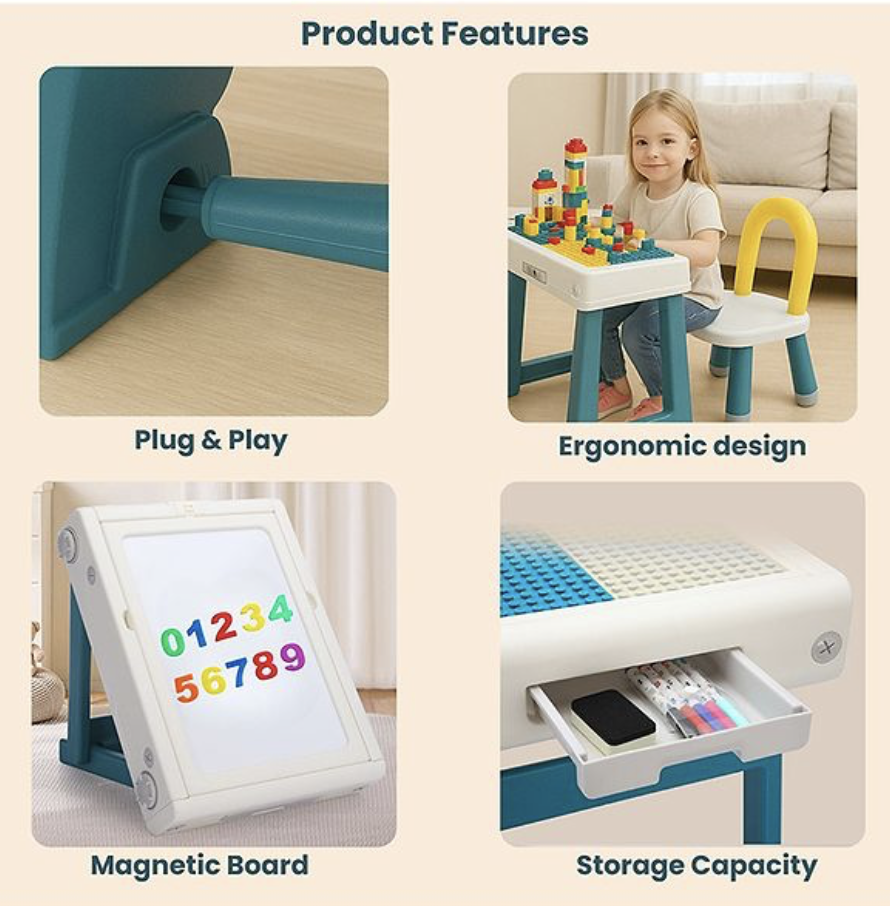 Stylish Little Olive multi activity table for kids
